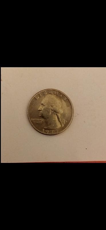dollar: Məhsul: ABŞ Washington Quarter sikkəsi – 1979 Təsvir: - Nominal — 1