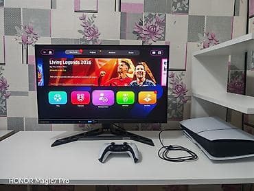 mafia ps5: PlayStation 5 Slim və Lenovo Legion R27İ-30 oyun monitoru. İkisidə — 8