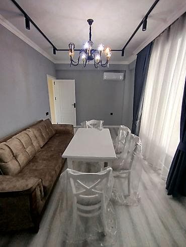 2 otaqlı mənzil – müasir interyer və tam mebel ilə - Plan: işıqlı