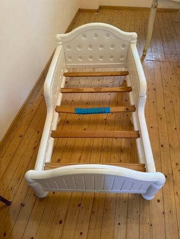 детские деревянные кровати: Для девочки и мальчика, Кровать, Без подьемного механизма, Без матраса, Без выдвижных ящиков — 3