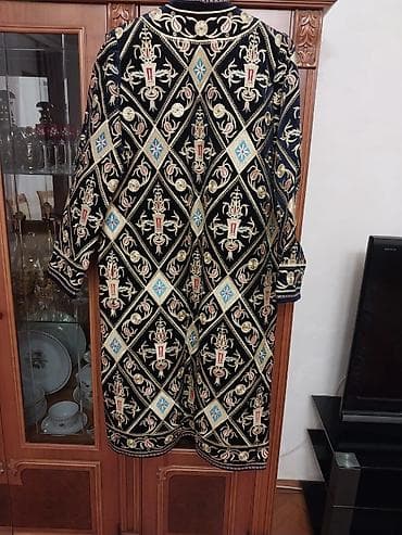 panda paltarı: Milli kişi çapanı və papaq dəsti - Parça: qalın, keyfiyyətli — 3