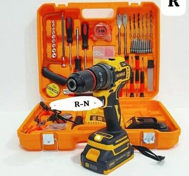 kömürsüz drel: Yeni Drel dəsti, Zərbəli drel, 220 W qədər — 1