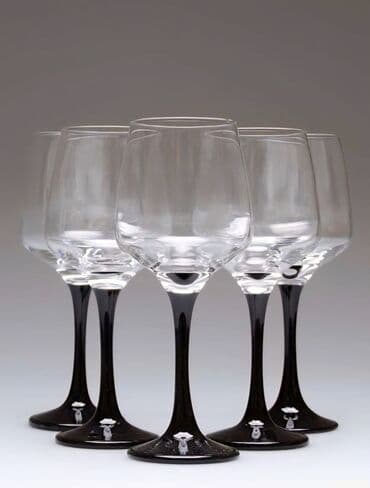 qab desti: Qədəhlər, Şüşə, 6 ədədli dəst, Türkiyə — 1