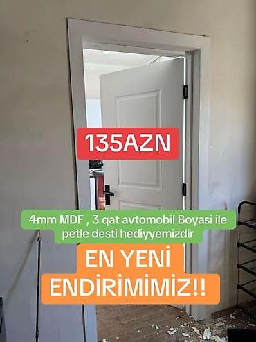 Yeni Otaq qapısı 90x205 sm Plintus ilə, Zəmanətsiz, Ödənişli quraşdırma, Pulsuz çatdırılma lalafo.az -da Yeni Otaq qapısı 90x205 sm Plintus ilə, Zəmanətsiz, Ödənişli quraşdırma, Pulsuz çatdırılma