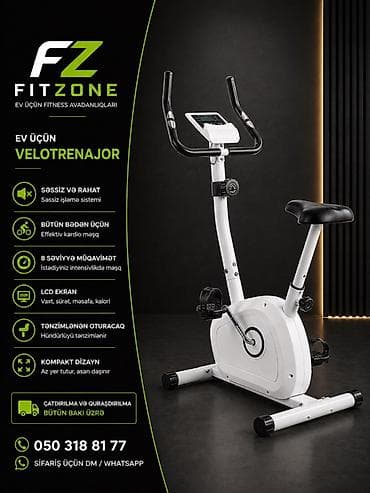 14 dyumlu velosiped: Fitzone Ev üçün Velotrenajor - Səssiz işləmə sistemi – rahat, səs-küy — 1