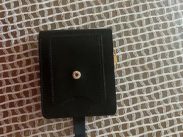 pul kiseleri: Qara rəngli kompak tərzli pul kisəsi - Material: hamar teksturalı — 3