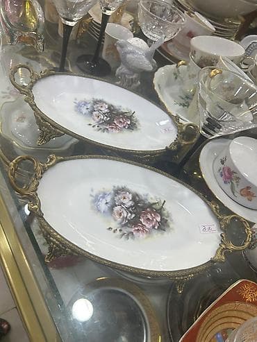 lovhe: Boşqablar, 2 ədədli dəst, rəng - Ağ, Farfor, Fransa — 1