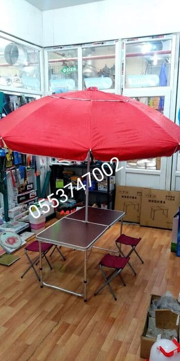 dəniz zontiki: Piknik masasi Piknik stolu stulu teze mallar Piknik ucun stol stul — 1