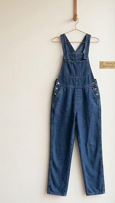 Uniseks denim kombinezon - Material: klassik mavi cins parça (100%