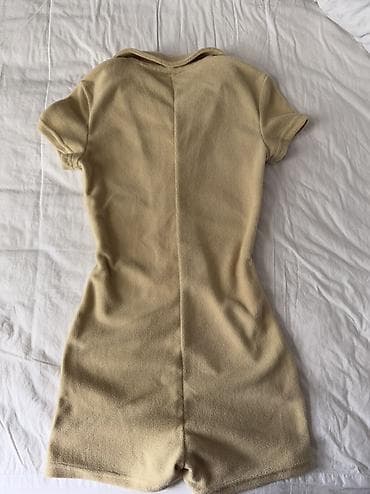 Шубы: Комбинезон, S, цвет - Бежевый — 2