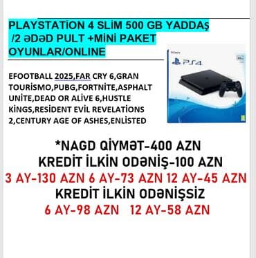 playstation 3 qiymeti kreditle: Playstation 4 Nagd ve kredit Cemi 10 deq erzinde onlayn senedlesme — 1