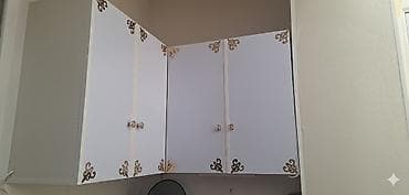 Ev üçün digər mallar: Mətbəx asma şkafı – künc modul. iki ədəd şkaf - Rəng: ağ ön qapaklar — 1