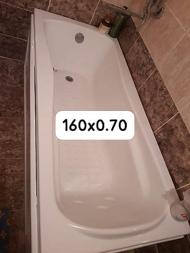 ericsson t28 satilir: Akril vanna – kompakt ölçülü, sağ tərəfdə su axıdıcı və daşma ventili — 1