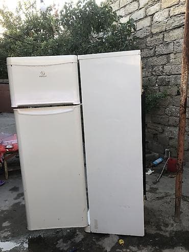 Elektronika: İşlənmiş 2 qapılı Indesit Soyuducu Satılır, rəng - Ağ — 4
