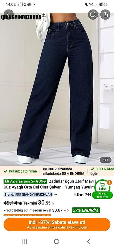 jeans: Cinslər, XL, rəng - Mavi — 1