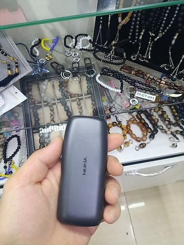 stasionar ev telefonu: Nokia 105 4G, rəng - Boz, Düyməli — 4