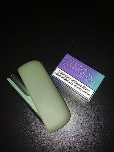 yun koftalar: IQOS ILUMA (yaşıl rəng) tütün qızdırma cihazı və TEREA Purple Wave — 3
