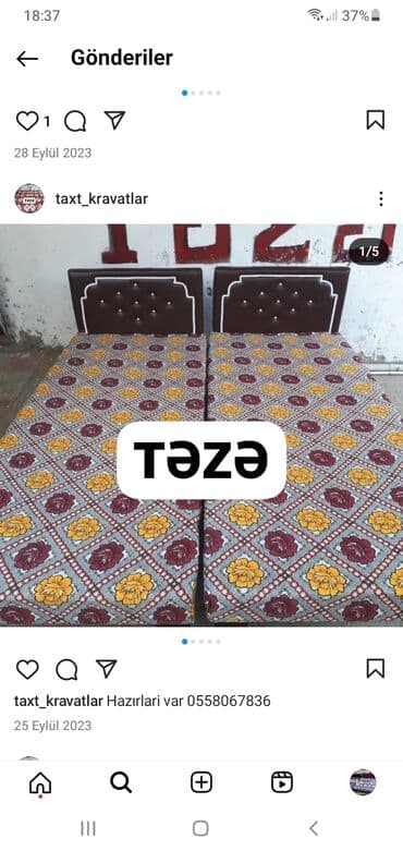 Məişət məhsulları: Yeni, Təknəfərlik çarpayı, Azərbaycan — 2