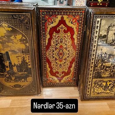 Вазы: Bakı mövzulu dekorativ taxta Nərdlər Sadə Faner nərdlər 25-azn Ünvan Q — 8