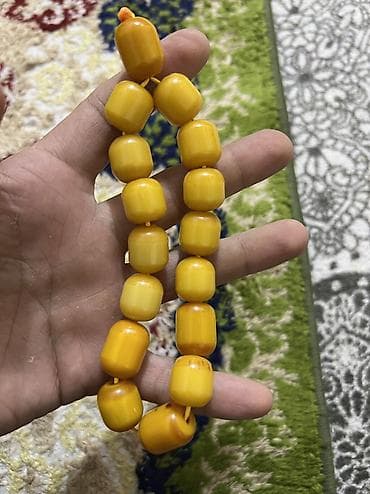 gümüş təsbeh: Salam cox qedimi antik Sandalos Alman kehrebasi satiram ozune mexsus — 2