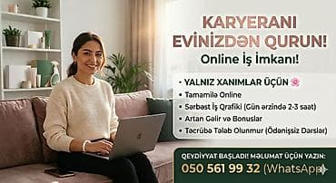 tendir isi: Online iş imkanı – evdən karyera qurmaq istəyən xanımlar üçün — 1