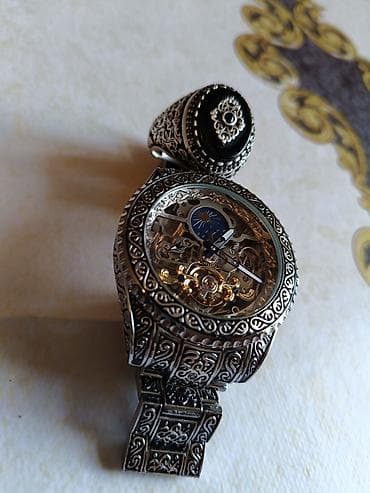 Комплекты с часами: Б/у, Классические Комплекты с часами, цвет - Серебристый — 2