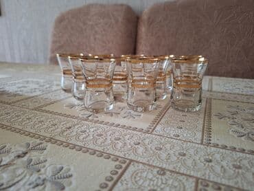 nerj qablar: Rümkalar, rəng - Ağ, Şüşə, 12 ədədli dəst, SSRİ — 6