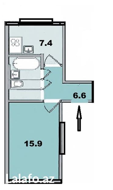 ismayıllıda satılan 1 otaqlı evlər: Masazır 2 otaqlı, 40 kv. m, Kredit var, Yeni təmirli — 5
