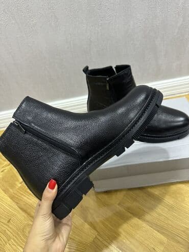 herbi batinka: Qara dəri kişi botları Yenidir. Karqodan bugun goturmushem olcusu — 3