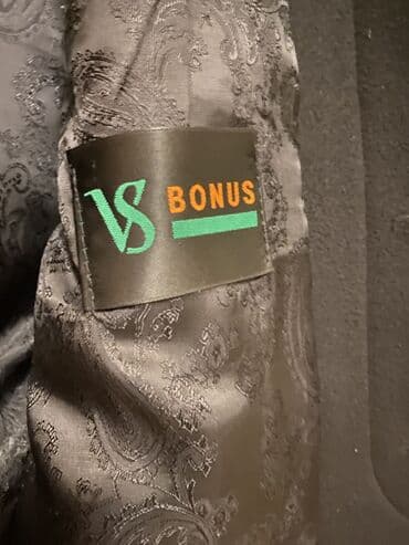 klassik qadın kostyumları: Palto, L, rəng - Qara — 2