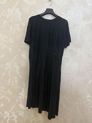 mini yubkalar: Qadın paltarları dəsti 1) Qara qısa paltar - Teksturalı (jacquard — 4