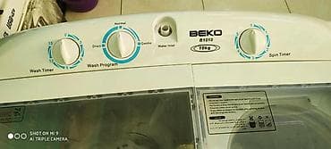 et masini: Paltaryuyan Beko 10 kq liq model 2 barabanli yuyub qurudan enerji — 6