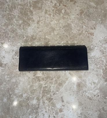 dolce gabbana card holder: Qara dəri qadın pul qabı/klatç - Material: qara dəridən - Ön üz — 2