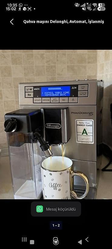 Delonghi Primadonna XS kofe aparati 780 Azn. Tam ishlek. Unvan