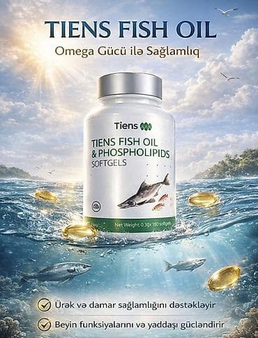 Мужская одежда: Tiens Fish Oil & Phospholipids – yumşaq kapsullar Xüsusiyyətlər — 1