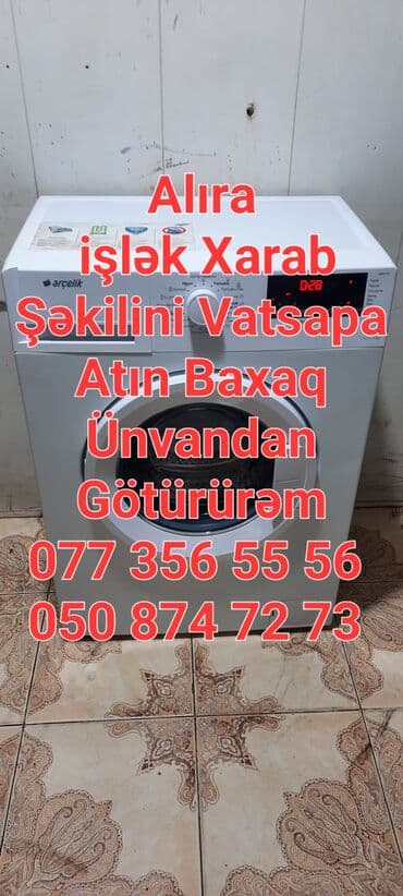 xarab paltaryuyan alıram: Paltaryuyan maşın LG, 10 kq, İşlənmiş, Avtomat, Qurutma var, Ödənişli çatdırılma — 1