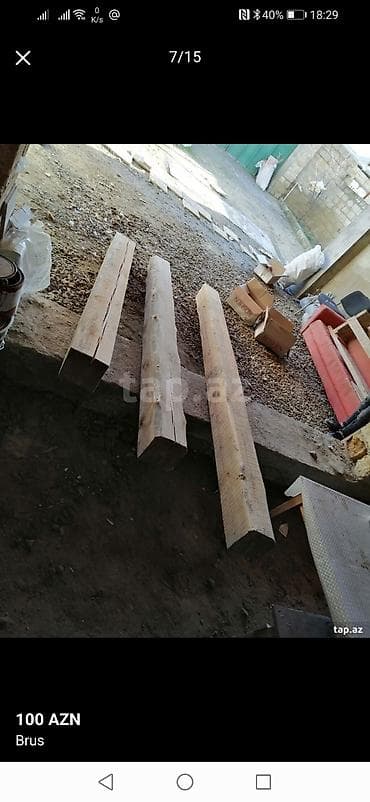 5 20 taxta qiymeti: Məhsul: Taxta bruslar Təsvir: - 3 ədəd kəsilmiş taxta brus - Dördkünc — 4