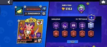 xonca kirayesi: Brawl Stars oyun hesabı - Kupa: 5152 - Prestij: 4 - Savaşçılar — 1