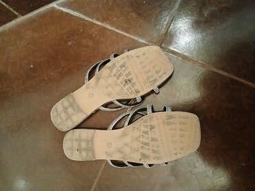 женские закрытые босоножки: Ölçü: 39, rəng - Qara, Yeni — 2