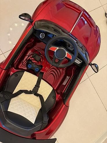 elekt: Uşaq üçün elektrikli minik maşını – qırmızı rəng - Tək oturacaqlı — 5