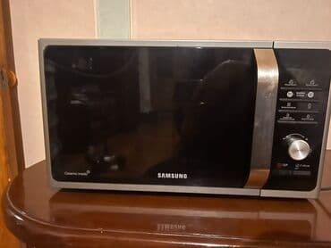 Mikrodalğalı soba Samsung, Ayrıca dayanan, Mikrodalğalar ilə, rəng - Boz