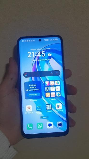 128 gb telefonlar: Honor X8a, 128 GB, rəng - Qara, Barmaq izi, İki sim kartlı, Face ID — 1