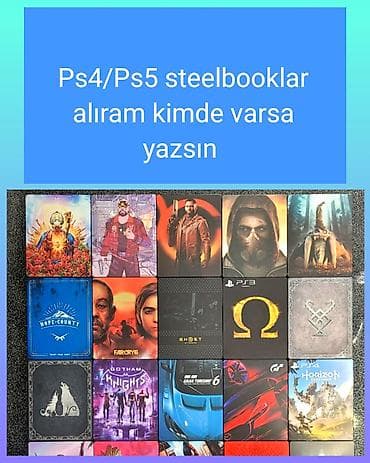 PS4/PS5 steelbook oyunlar axtarıram. Kimdə müxtəlif oyunlar varsa