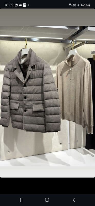 белые мужские куртки: Kurtka, Bolonka, Qış — 7