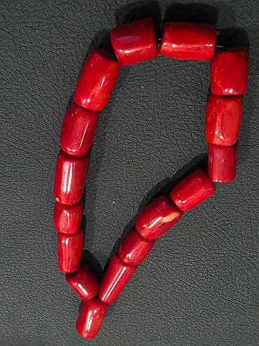 Muncuqlar: Mərcan (qırmızı təbii mərcan) muncuq dəsti qiymət endirildi.ZƏNG EDİN — 1