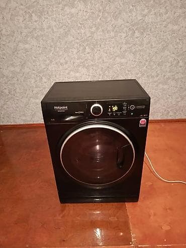 Hotpoint Ariston ön yükleməli paltaryuyan maşın - Rəng: qara, iri ön