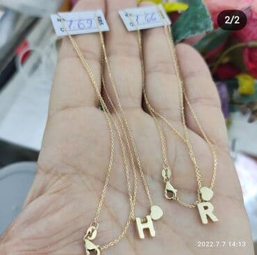 qizilin satis qiymeti: Boyunbağı, Sarı qızıl, 585 Əyar — 7