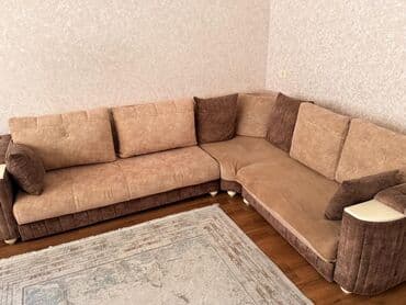 Кухонные гарнитуры: Угловой диван, Велюровая ткань — 1