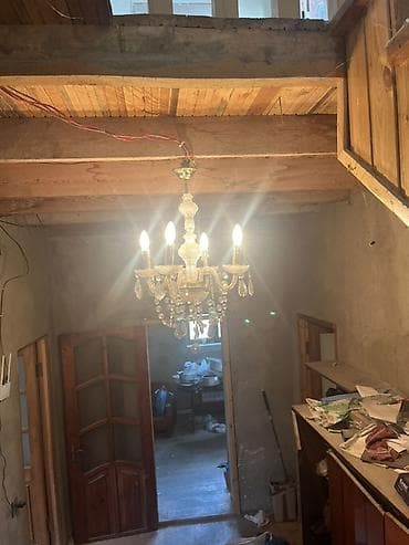 xrustal vaz: Çılçıraq, 5 lampa, Xrustal — 2