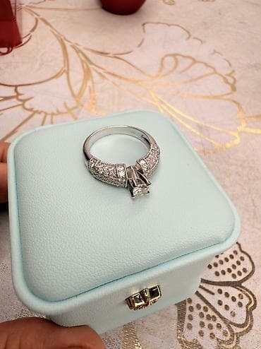 30 ml krem: Nişan, Üzük, Ağ qızıl, 750 Əyar, Brilyant, 0.51-1.00 Karat — 3